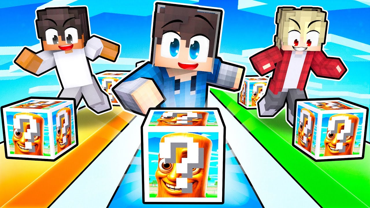 3 KAMARÁDI vs Brainrot LUCKY BLOCK ZÁVOD v Minecraftu!