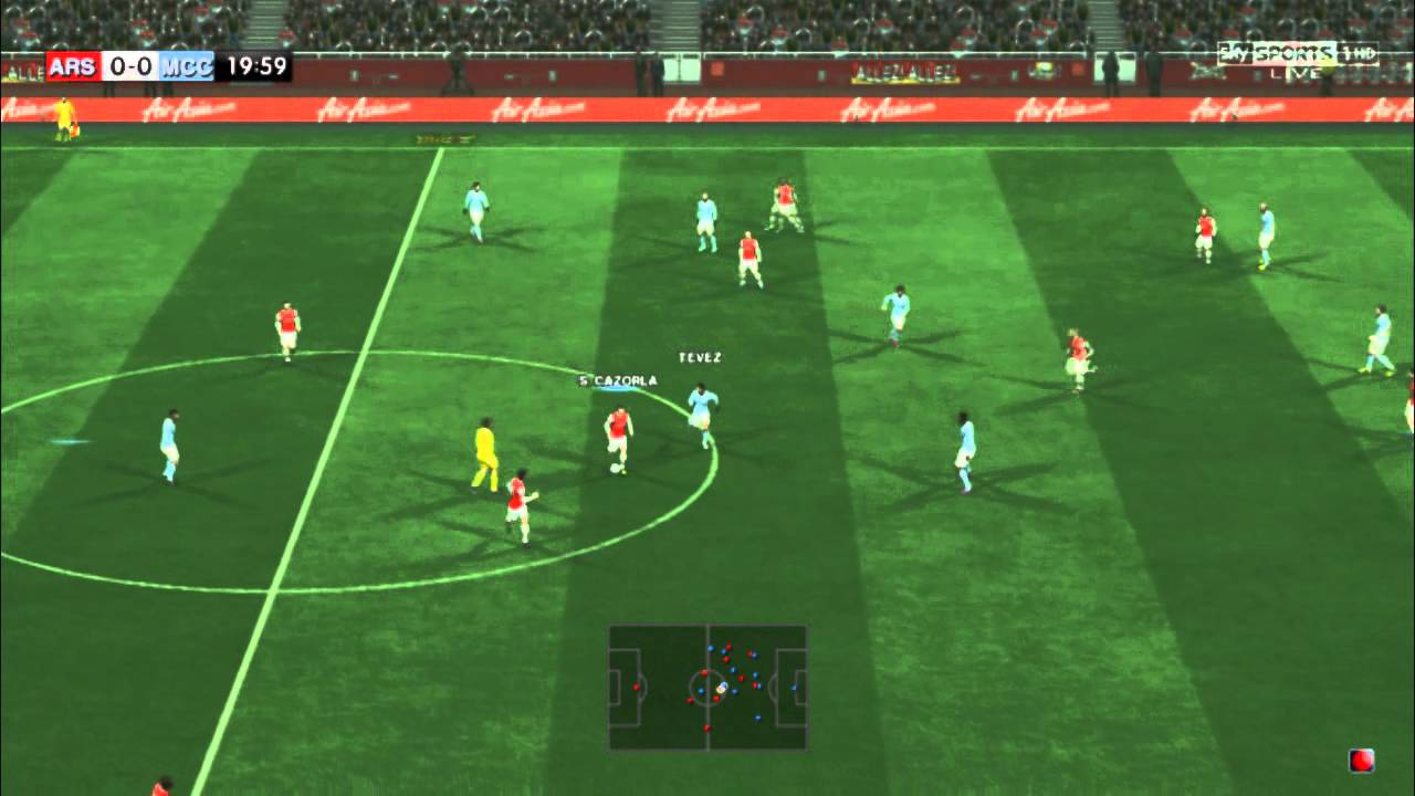 Arsenal vs Manchester City PES 2013
