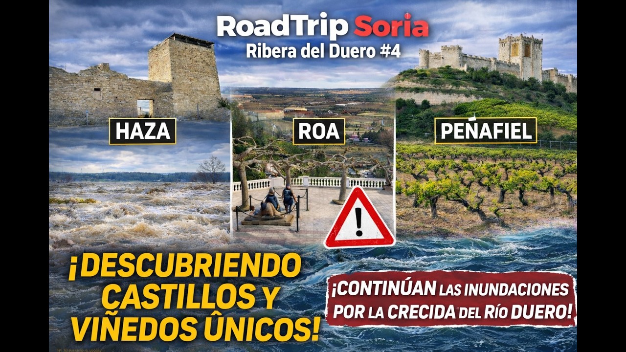 RoadTrip Soria #4 | 🚨 La Ribera del Duero está inundada… pero seguimos | Haza, Roa y Peñafiel