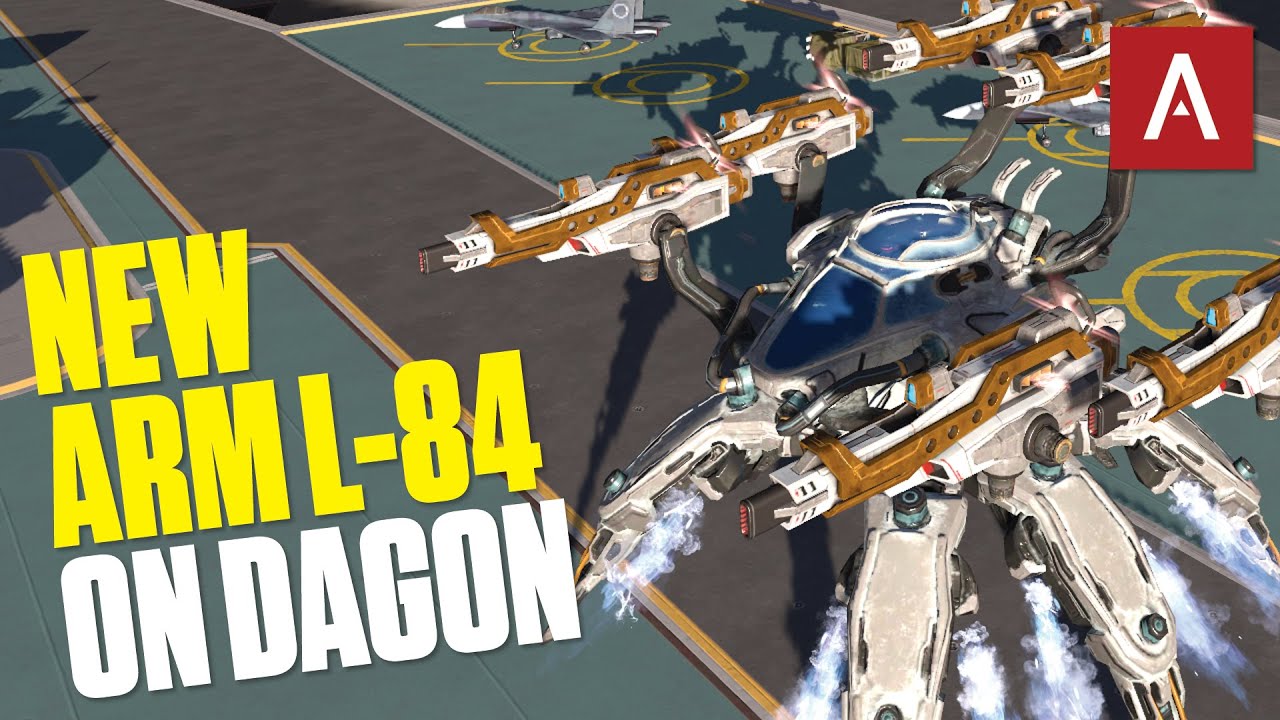 Насколько силён Дагон с новым оружием Prime ARM L-84? Геймплей War Robots Dagon