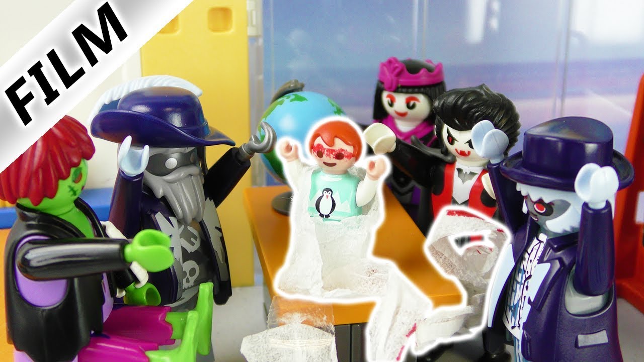 Playmobil Film deutsch | MONSTERSCHUL ABSCHIED - Emma eine Taschengeld Mumie?! Familie Vogel