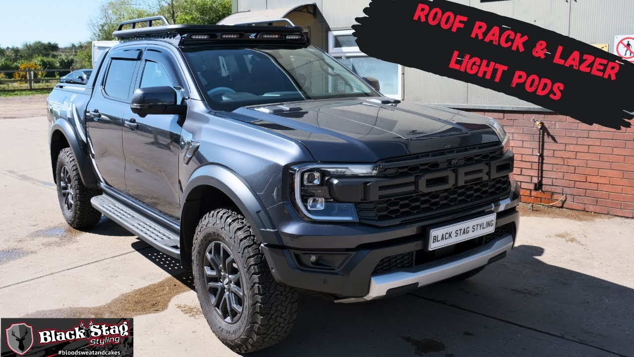 Next Gen Ford Ranger Raptor - Lazer light pods and Predator roof rack - Truck MODS