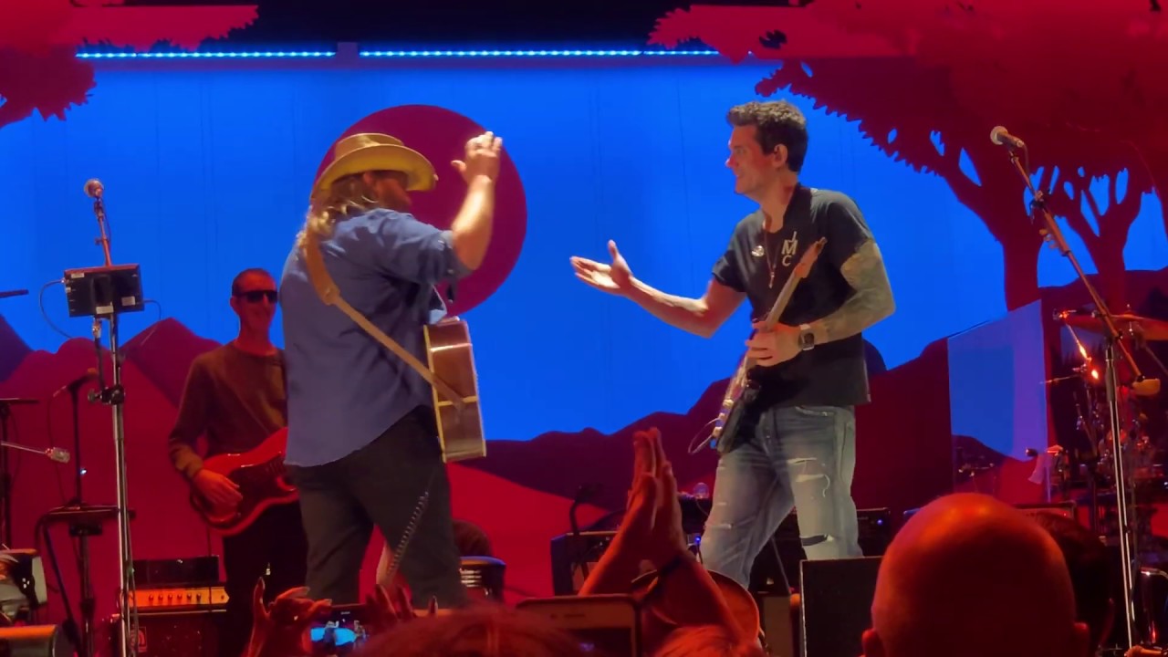 John Mayer and Chris Stapleton - Slow Dancing In A Burning Room - Nashville 8/8/19 *HD