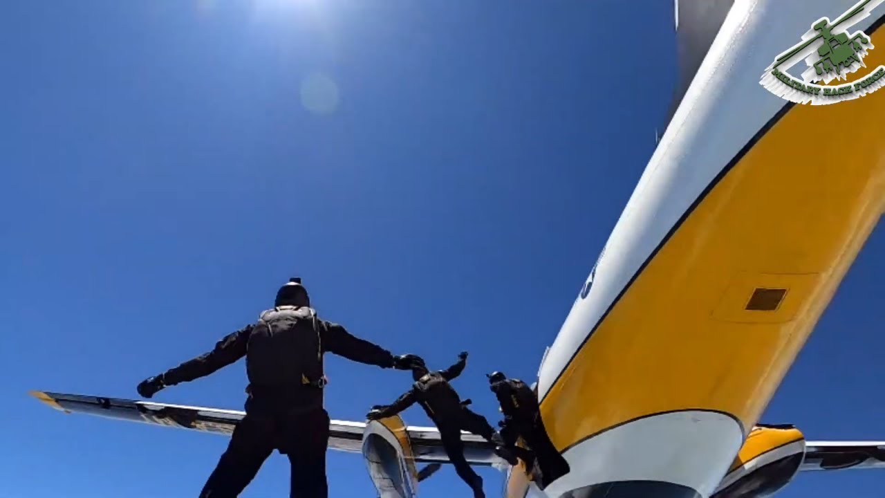 Best Skydiving Team U.S. Army Golden Knights Parachute onto Miami Beach