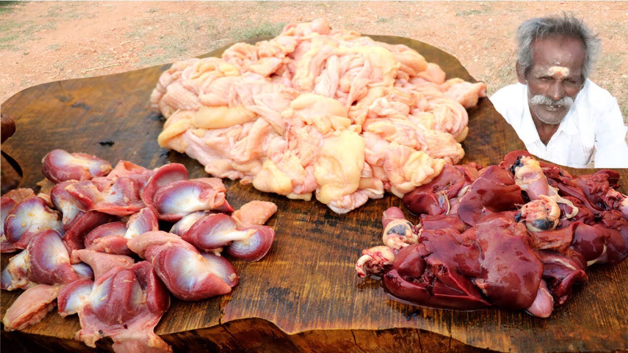 MIXED CHICKEN PARTS / Mixed Chicken Gravy Prepared by my daddy / Village food factory