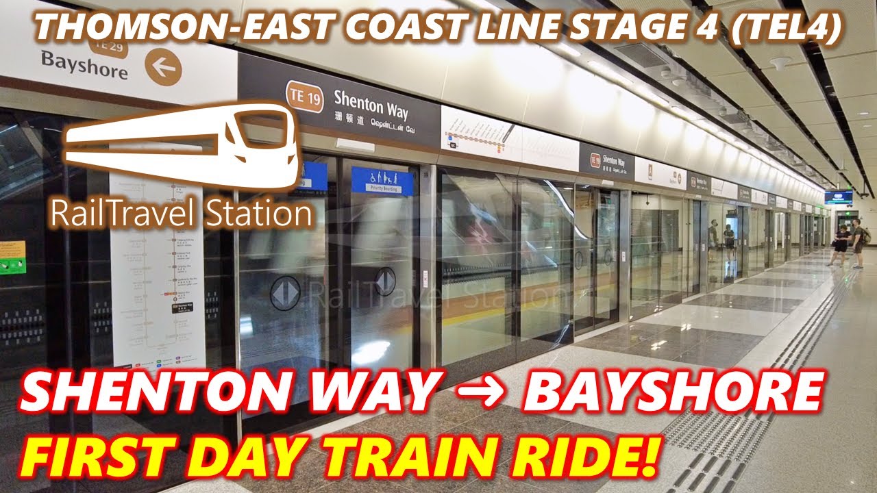 NEW MRT FROM SHENTON WAY TO BAYSHORE! 🇸🇬🚇 Thomson-East Coast Line (TEL) MRT Shenton Way→Bayshore