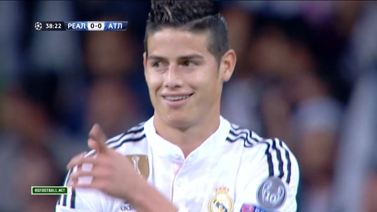 James Rodriguez vs Atletico Madrid Home UCL (22/04/2015) HD 1080i by James10i