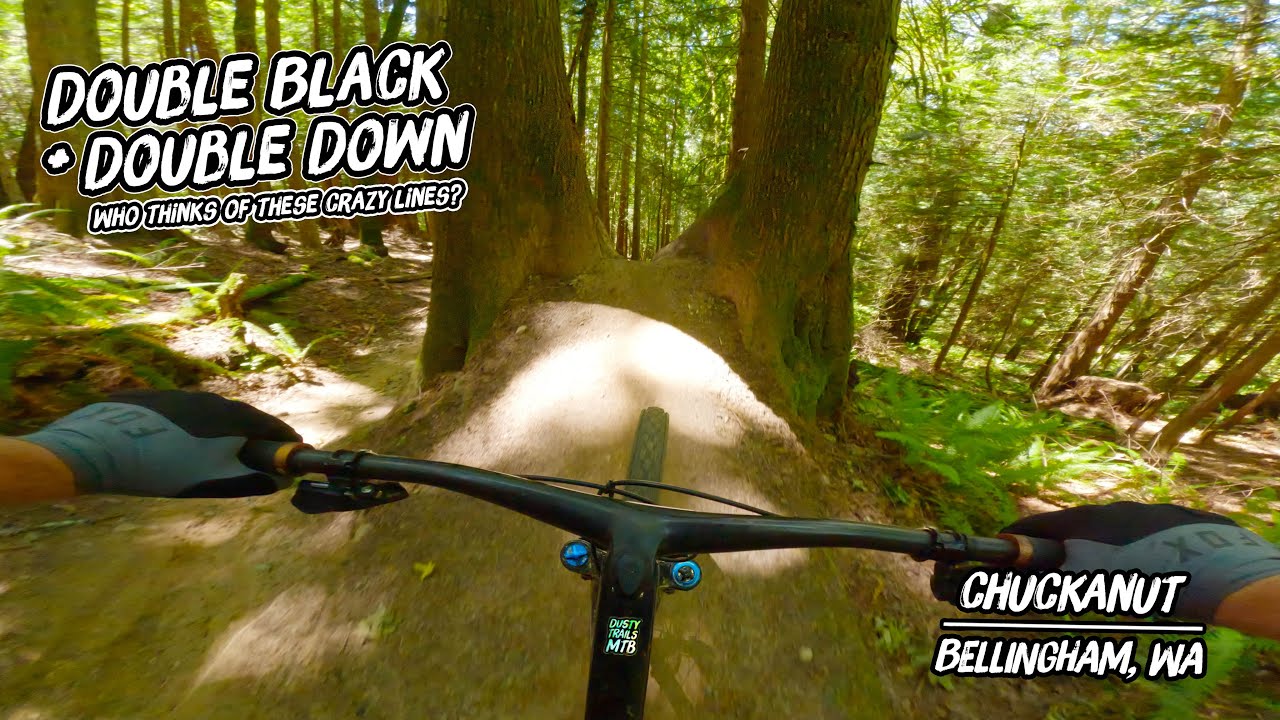 Chuckanut has HUGE DROPS! Biking Double Black Diamond and Double Down in Bellingham, WA