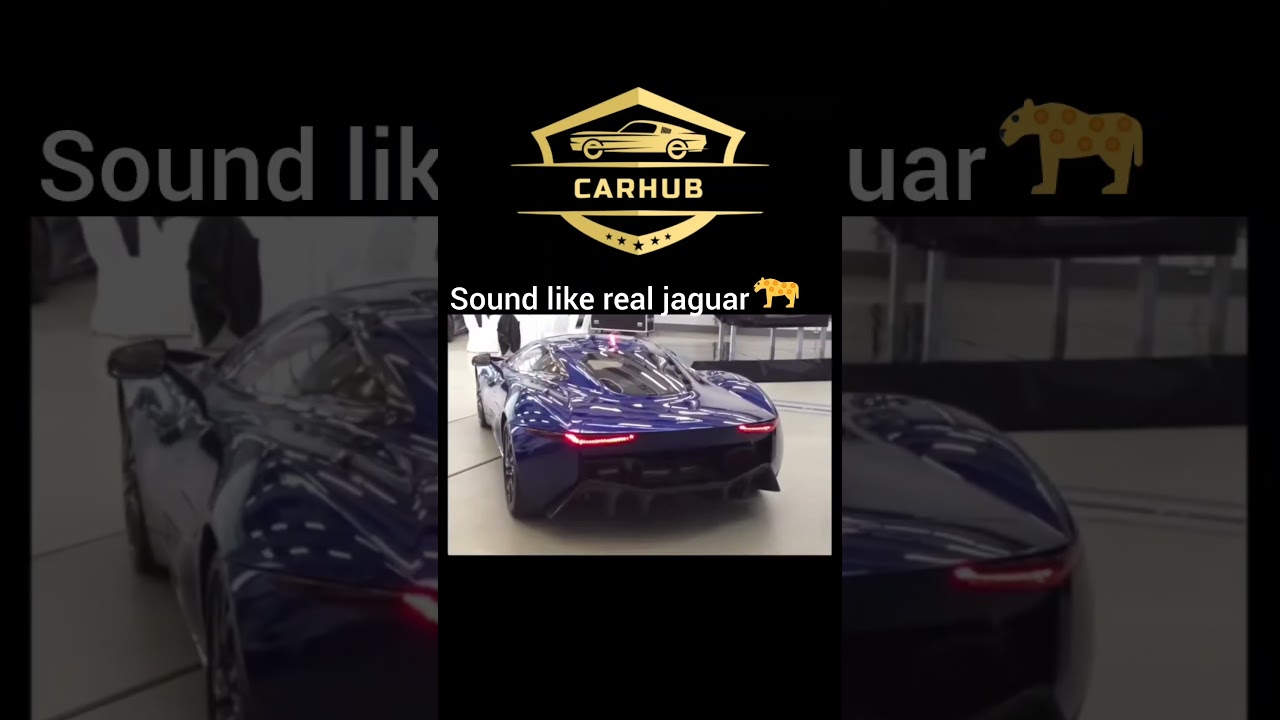 Back then when Jaguar once made C-X75 which sound like real jaguar 