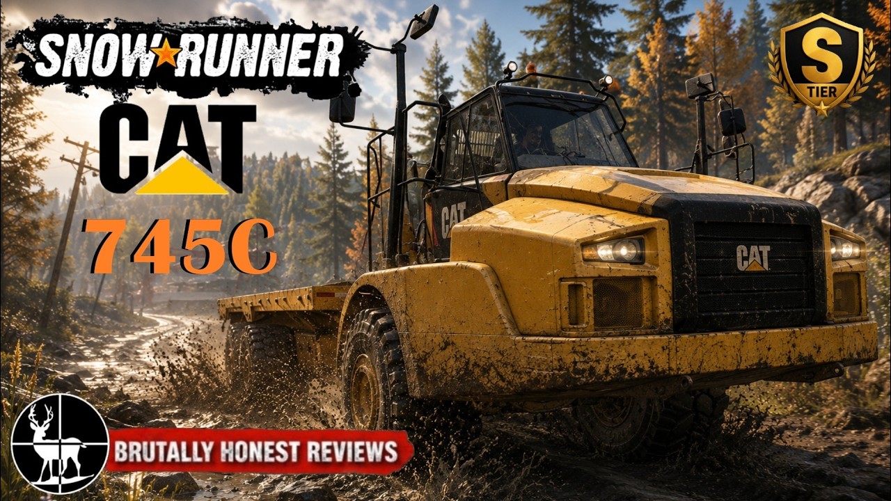 CAT 745C &mdash; Всё изменилось | Честный обзор без купюр | SnowRunner