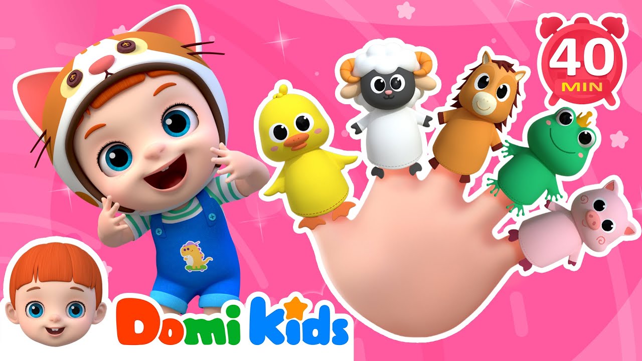 Finger Family(Farm Animals Version) | Animal Songs & Educational Songs - Domi Kids