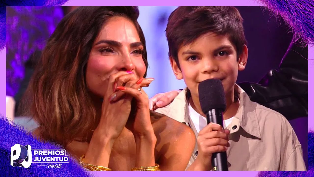 Alejandra Espinoza se conmueve por las palabras de su hijo Matteo | Premios Juventud 2023