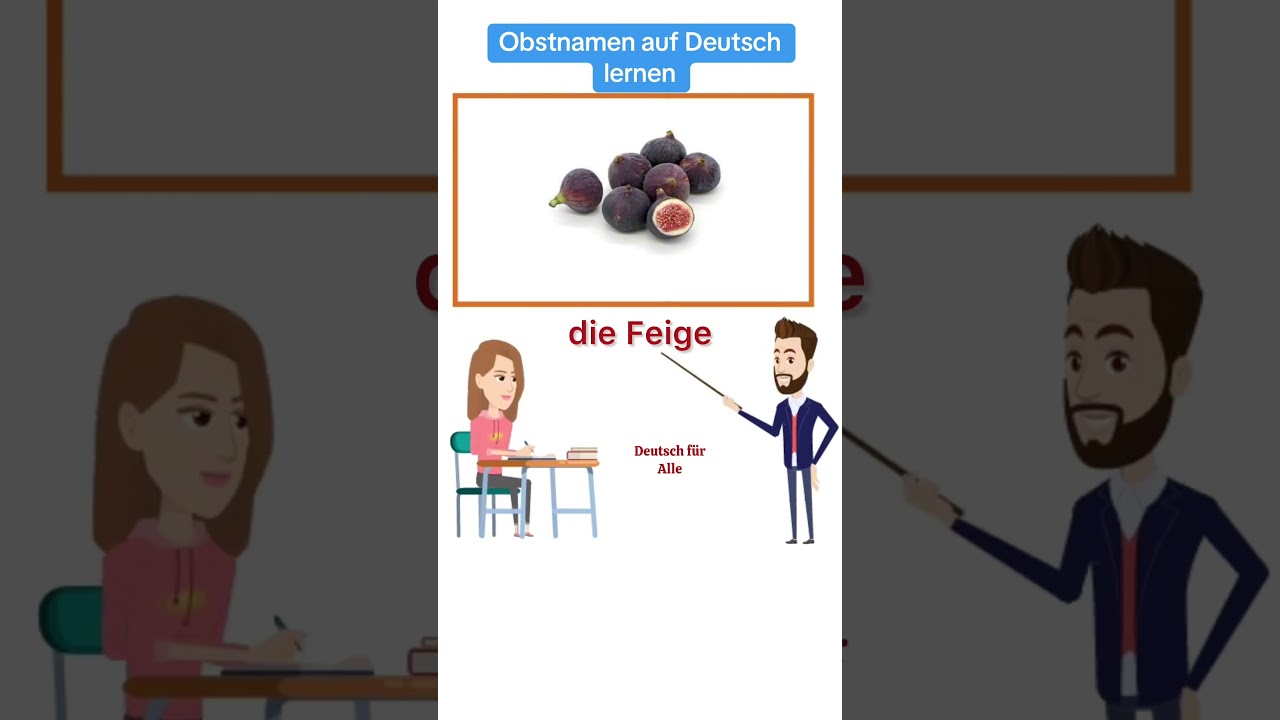 Obstnamen auf Deutsch lernen&rdquo; = تعلم أسماء الفواكه بالألمانية #deutsch #lernen Leckeres Obst