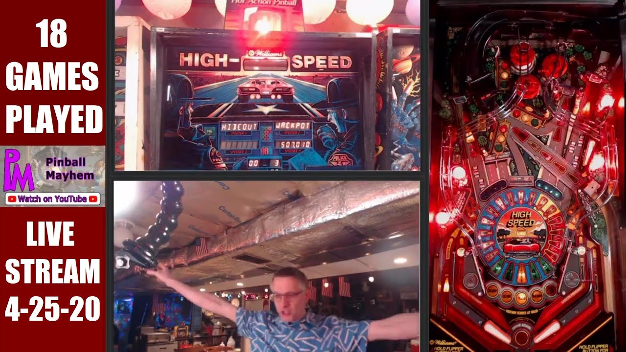 Streaming 1986 High Speed pinball 4-25-2020
