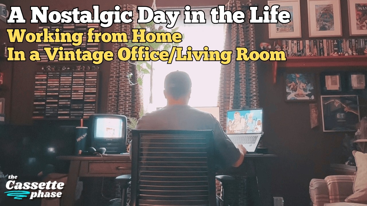 A Nostalgic Day in the Life-Working from Home in an 80s Inspired Home Office