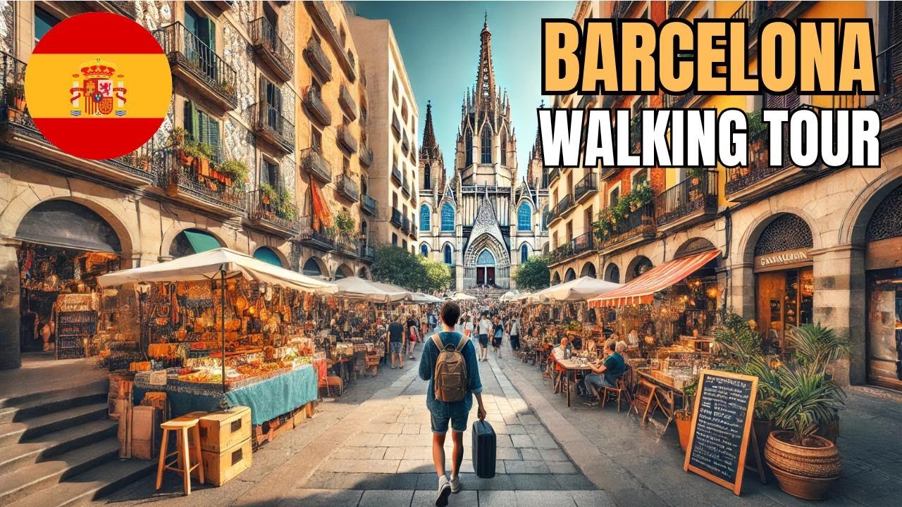 Barcelona, Spain Walking Tour | 4K