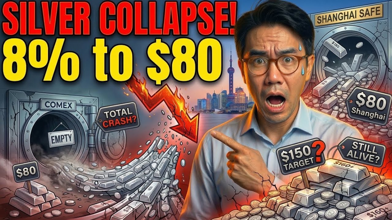 Цена на серебро упала на 8% до $80 – целевая отметка в $150 всё ещё актуальна?