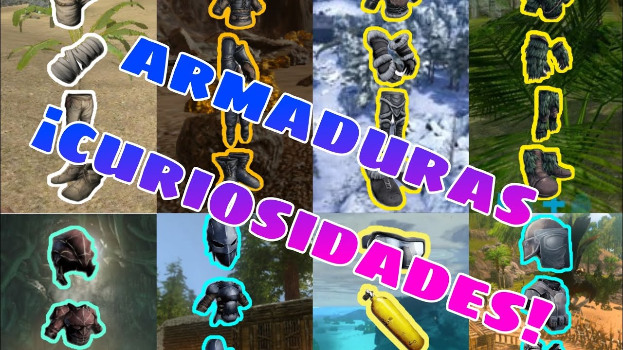 armaduras-curiosiidades crafteos,mejoras datos completos ark mobile