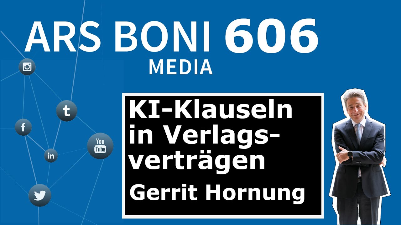 Ars Boni 606 KI-Klauseln in Verlagsverträgen