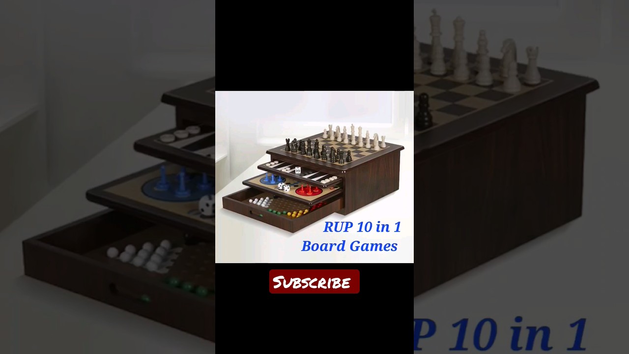 RUP 10 in 1 Board Games | Wooden Set #chess #ludo #checkers #snakeandladder #boardgames #wooden#kids