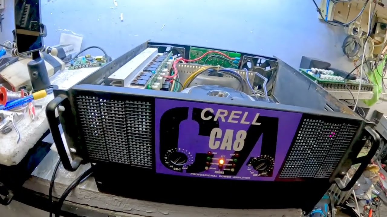 CRELL 8 POWER AMPLIFIER GALING PANGASINAN NAKA PROTECT CLIP PAANU AYUSIN