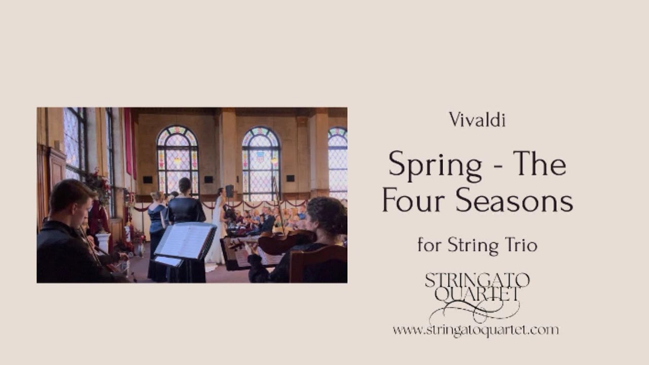 Vivaldi Spring for String Trio - Wedding prelude music