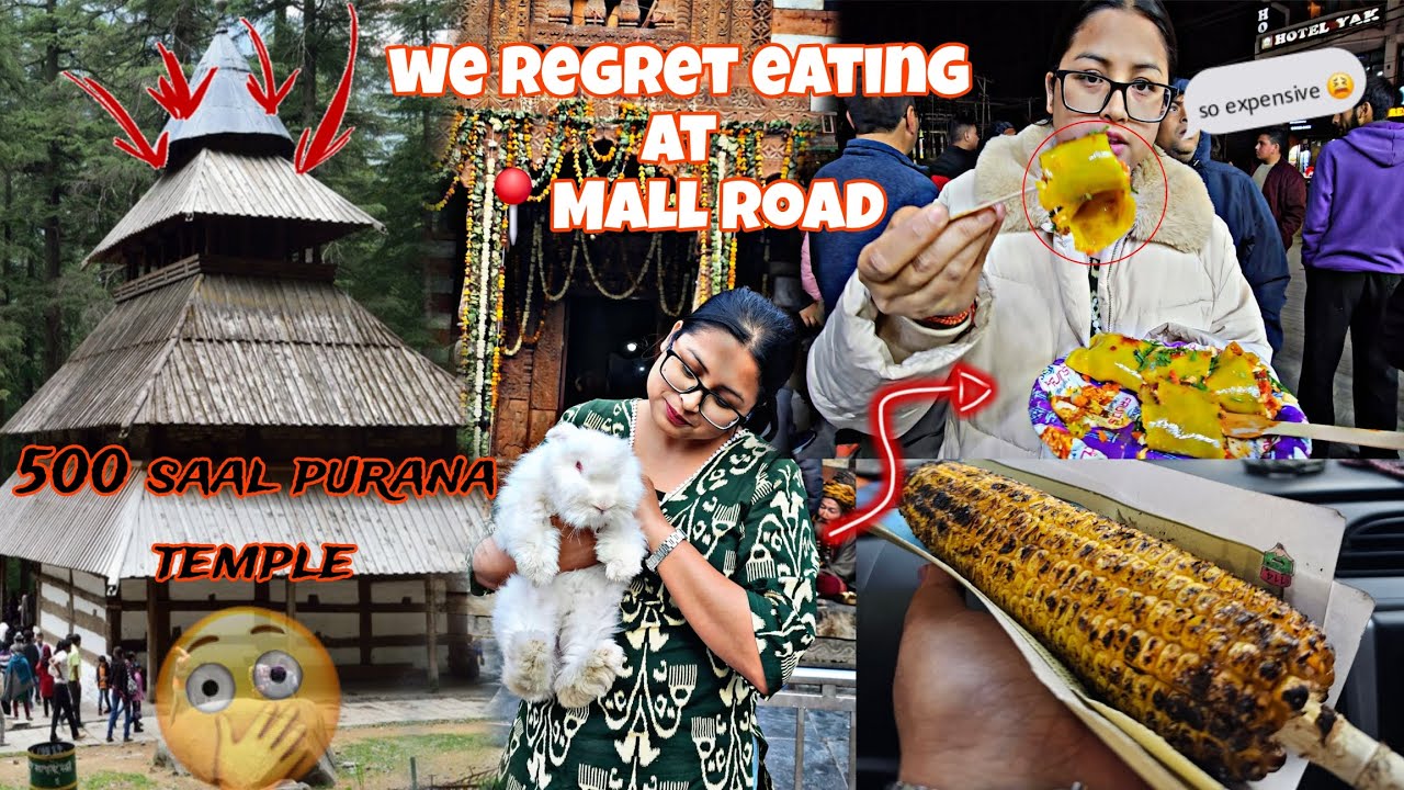 Manali vlog (part2)✨️|| Explore Hadimba Devi temple🛕& Mall road 🫶🧿 #yumivlogs 