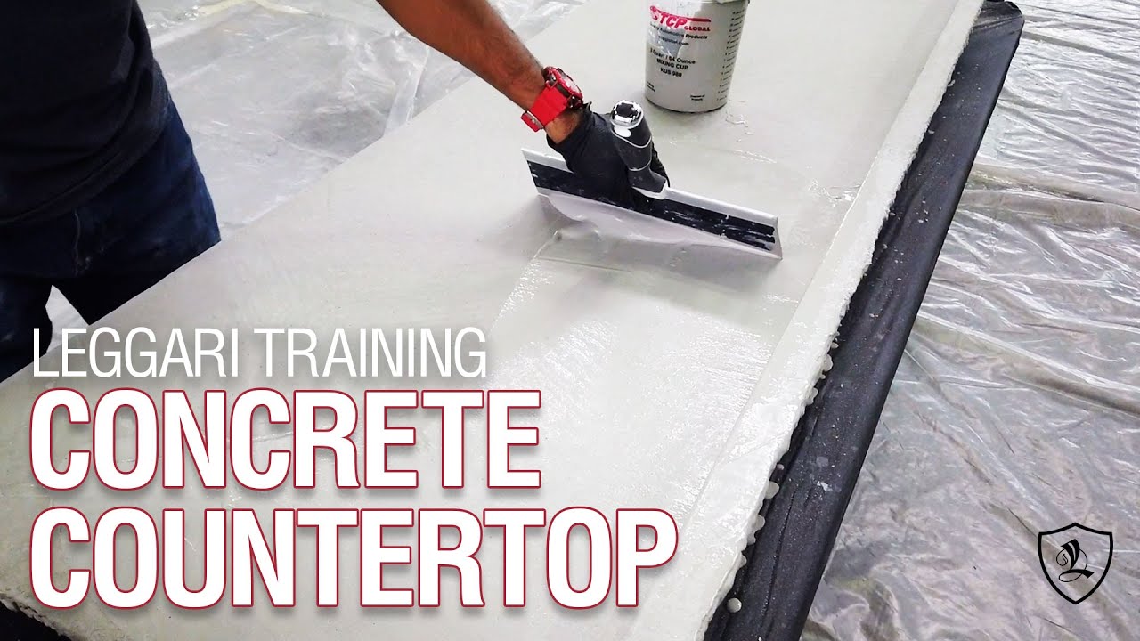 DIY Concrete Overlay Countertop