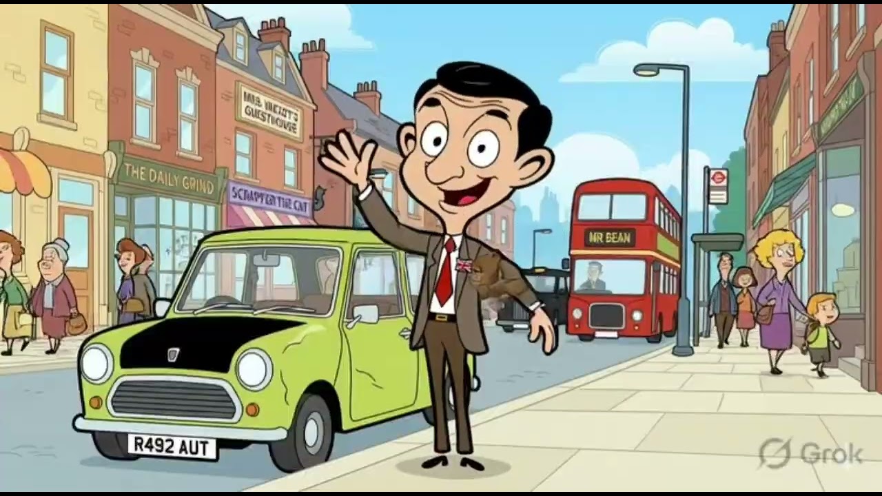 Mr bean #ai #funny cartoon #viralvideo 