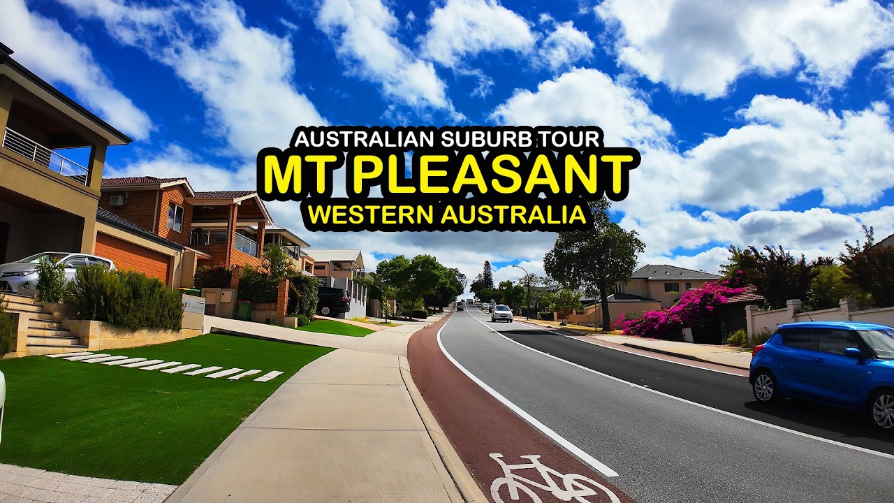 MOUNT PLEASANT Suburb Tour in Perth, Western Australia (Scooter Tour 4K)
