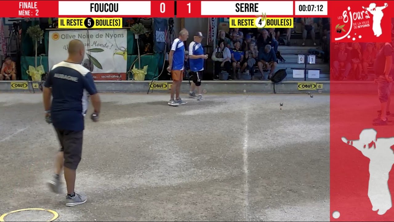 Finale FOUCOU vs SERRE : National à pétanque vétérans de Nyons 2021