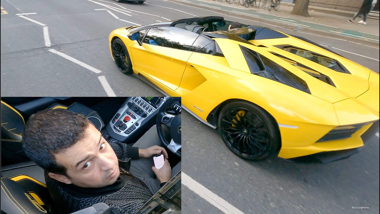 £1000 Fine For Yellow Lamborghini Phone Driver - FJ19DHP