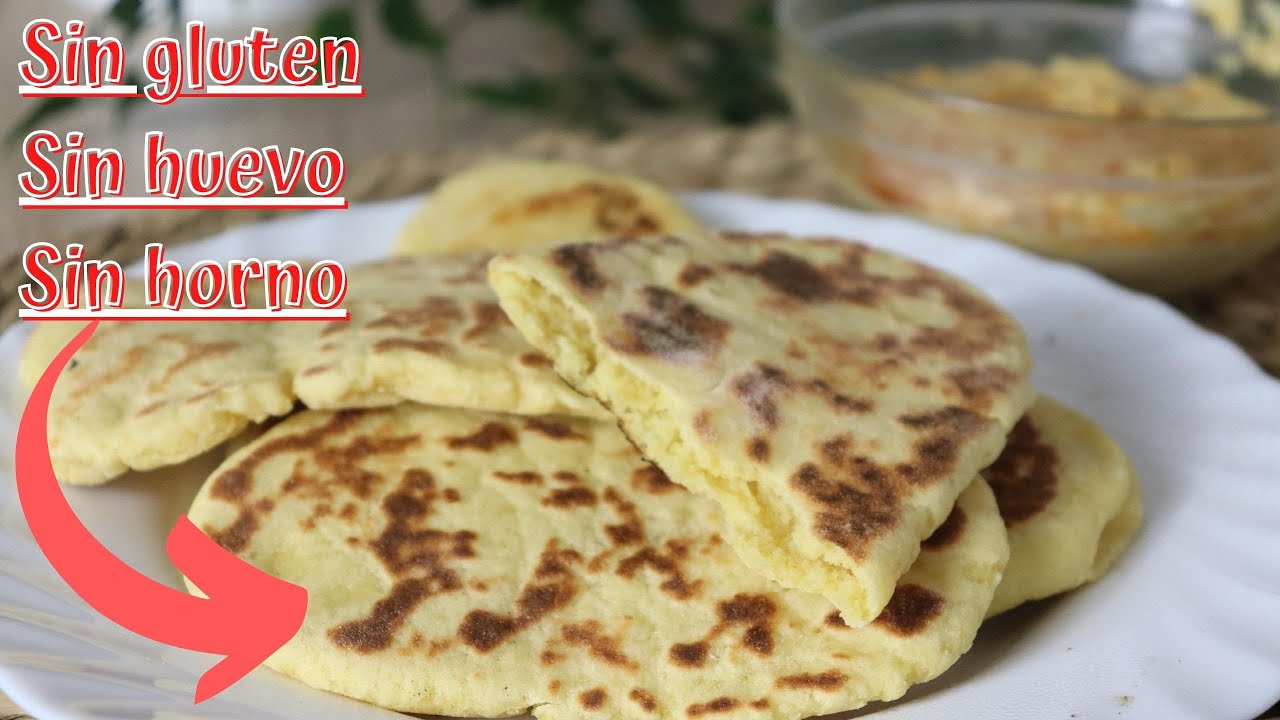 Aprende  como hacer  PAN NAAN SIN GLUTEN plano , sin huevos , no necesitas horno