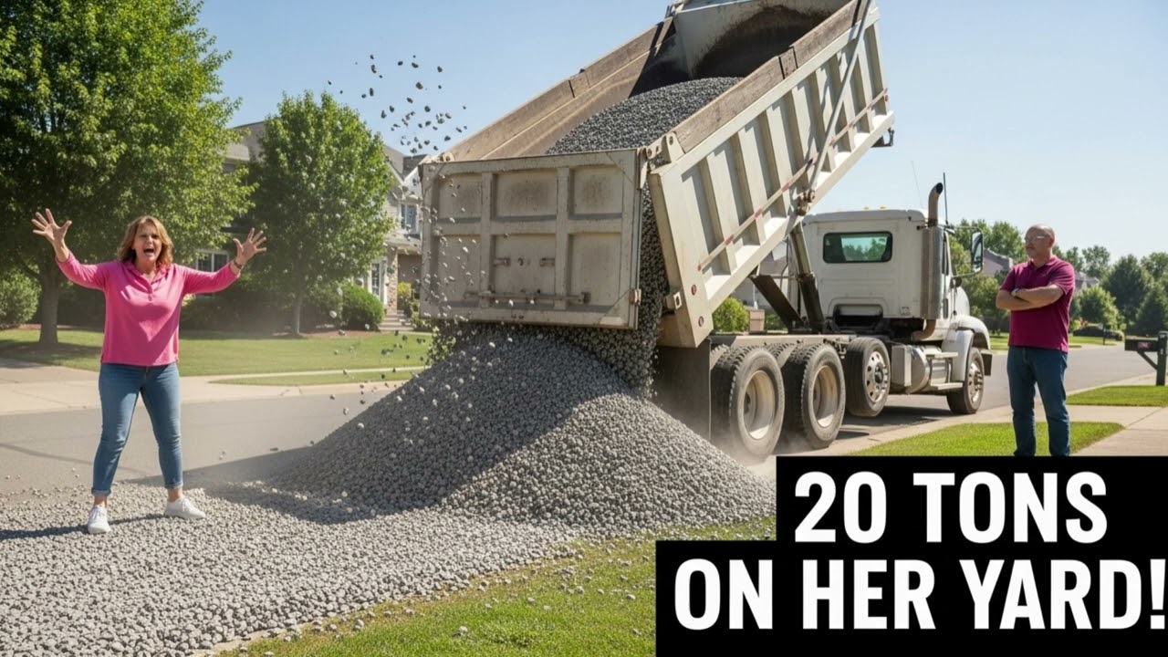 HOA Karen Tried To Stop My Delivery Truck — Then It Dumped 20 Tons of Gravel in Front of Her Yard!