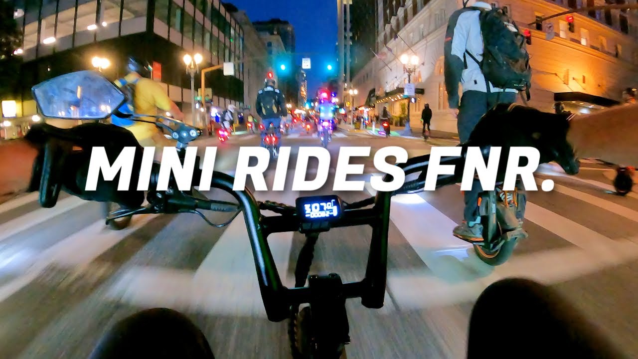 Portland ERiders FNR Group Ride on AlienRides Atom Ebike! | RAW POV Unedited | EUC + Onewheel