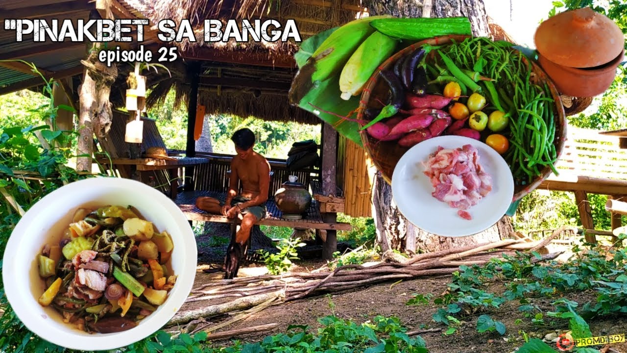 COOKING PINAKBET IN A CLAY POT | AUTHENTIC ILOCANO DISH | PROMDI BOY | LIFE IN THE PROVINCE