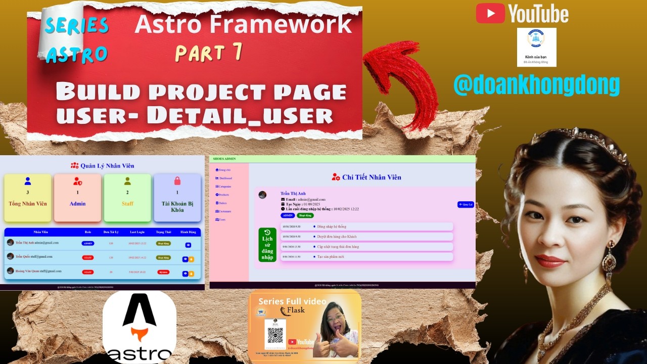 🎯Part 7 | Lesson 1 – Build Trang Quản Lý Nhân Viên Bằng HTML 🚀 Chuẩn Admin System (Chưa CSS)