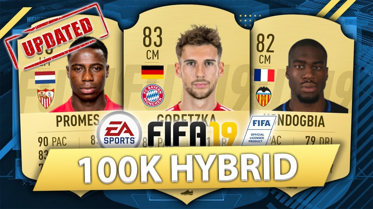 FIFA 19: BEST POSSIBLE 100K SQUAD BUILDER (100K HYBRID)