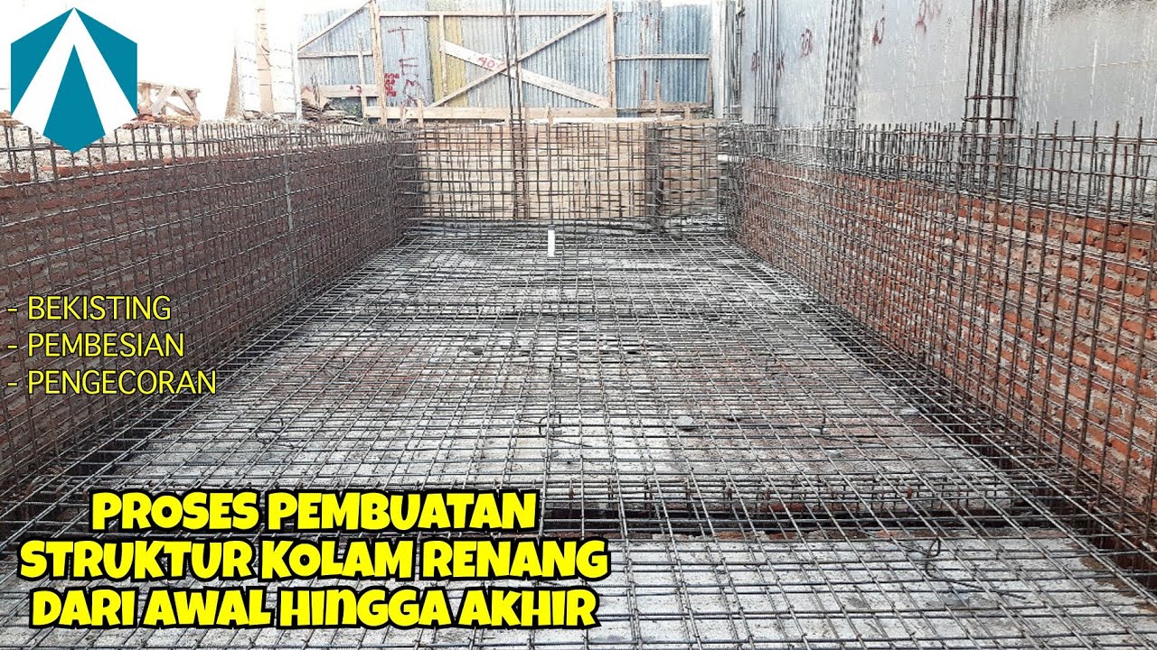 Proses pembanguna kolam renang dari awal hingga akhir || construction of swiming pool