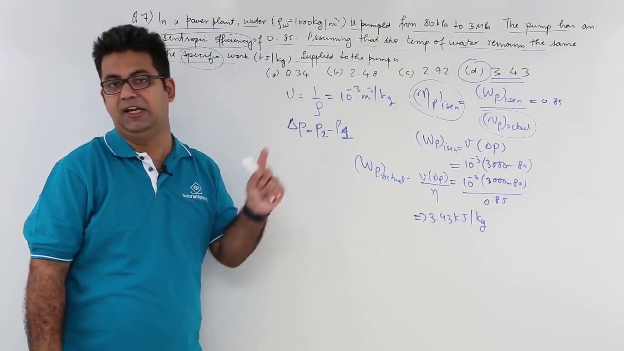 Thermodynamics & Power Plant - GATE Exercise 7