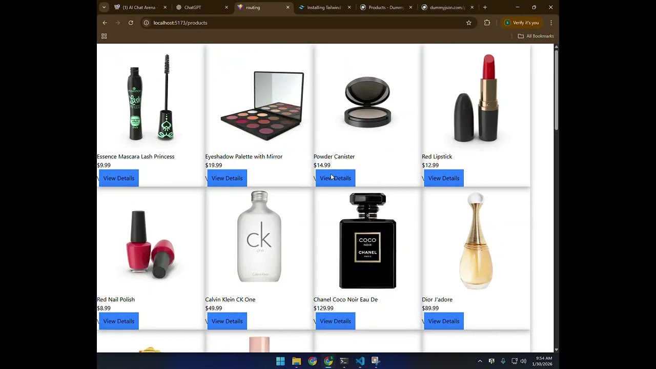 Class 13 AI-202408B Dynamic Routing in React