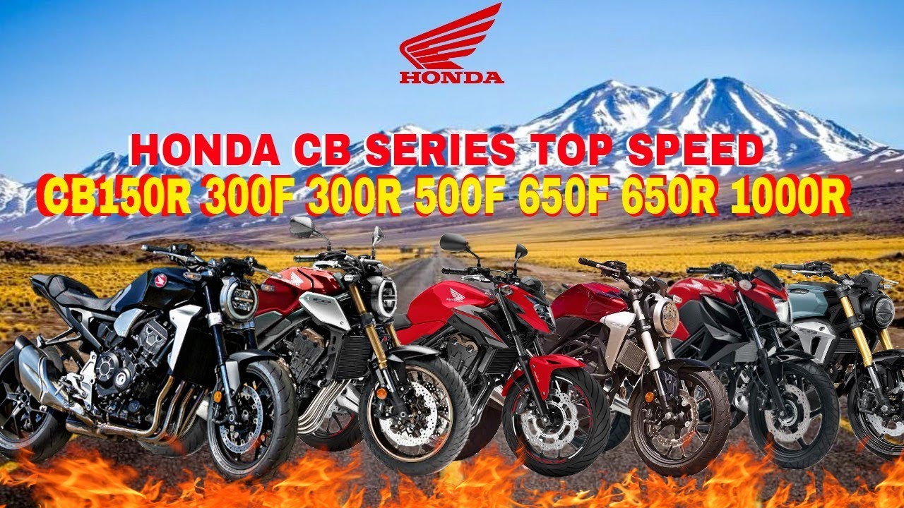 Top speed Honda CB Series | CB150R CB300F CB300R CB500F CB600F CB650R CB1000R Top Speed