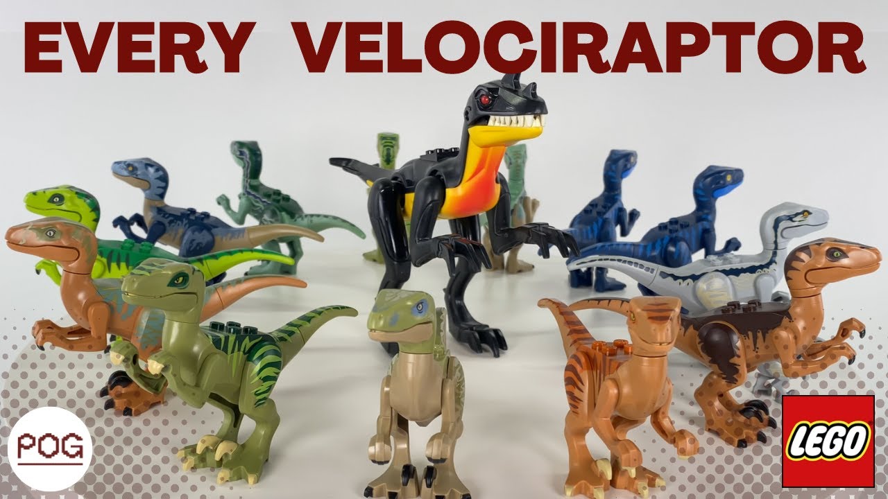 Every Lego Velociraptor Dinosaur Ever Released!