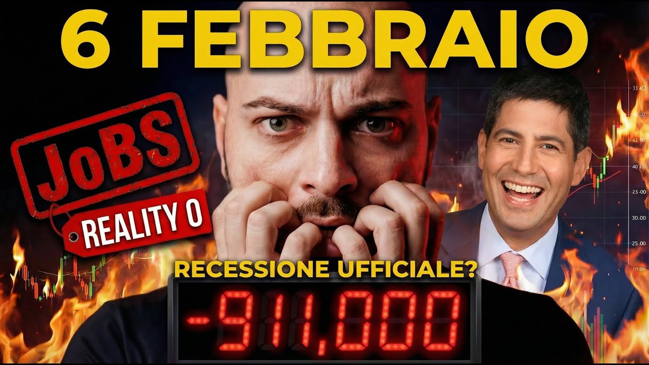 6 febbraio: recessione confermata? Kevin Warsh alla Fed Fine del Debasement Trade Bitcoin e Oro