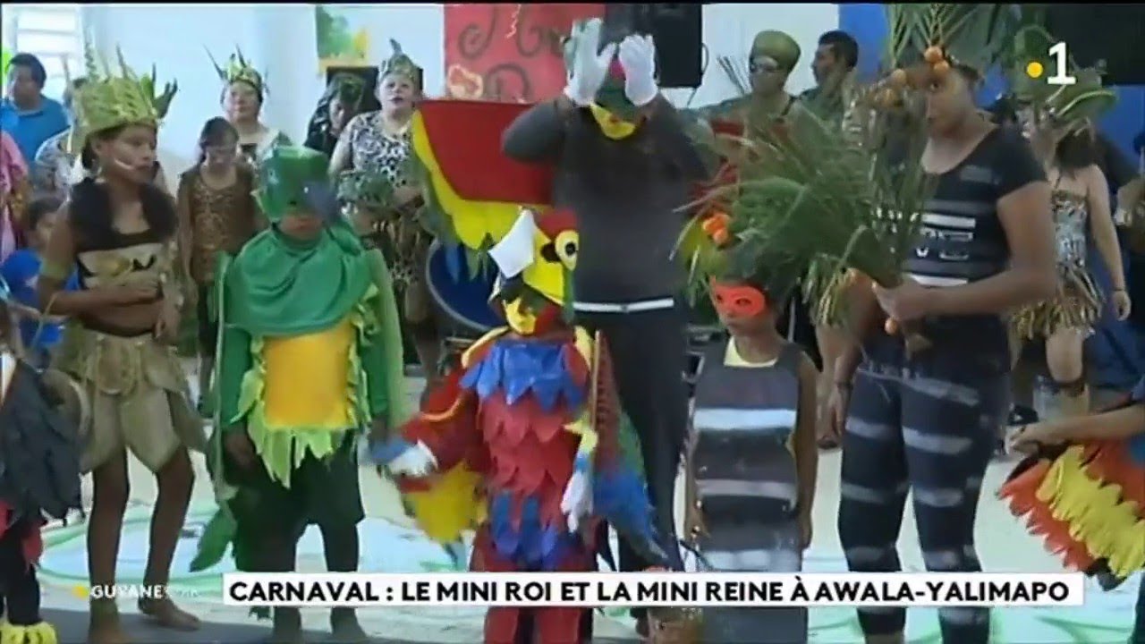 Carnaval : le mini roi et la mini reine à Awala - Yalimapo