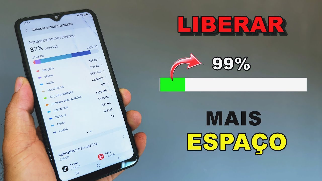 Como LIBERAR ESPAÇO no Celular ( ARMAZENAMENTO CHEIO) Limpar Agora!