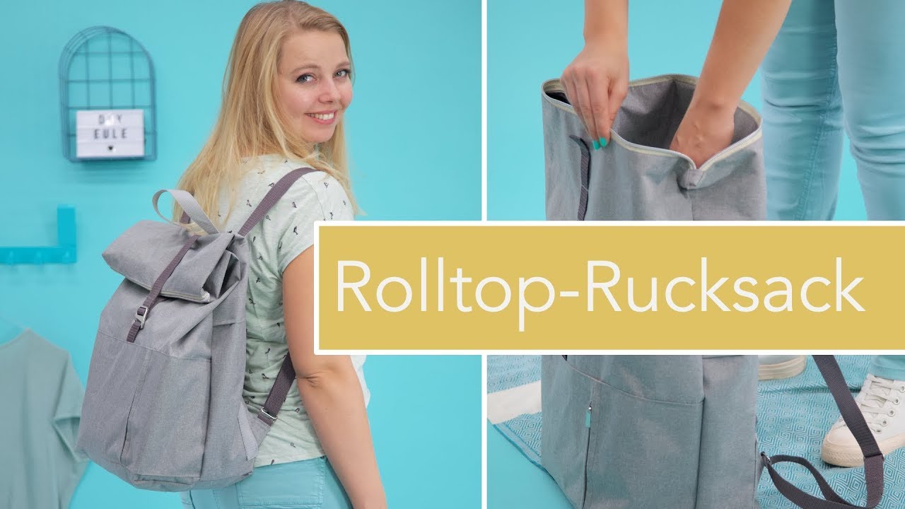 #RolltopRonja nähen – robuster Rolltop-Rucksack mit Reißverschluss