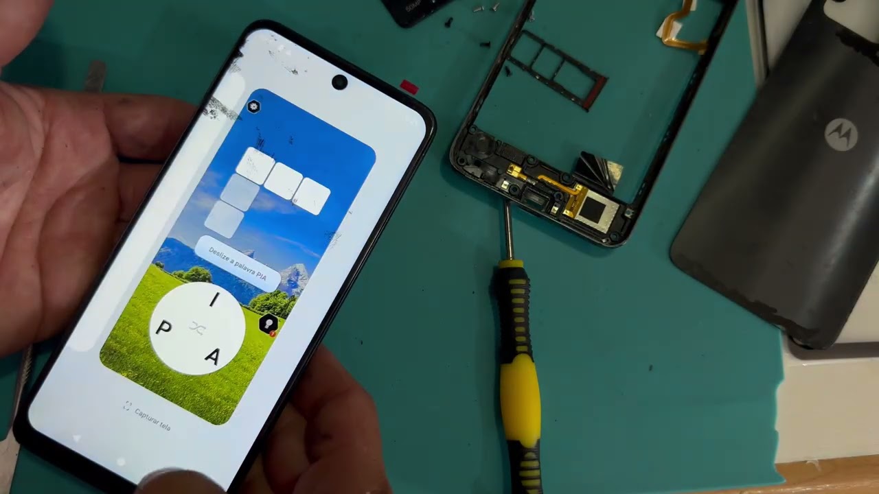 Como trocar a tela frontal do celular Motorola moto G14