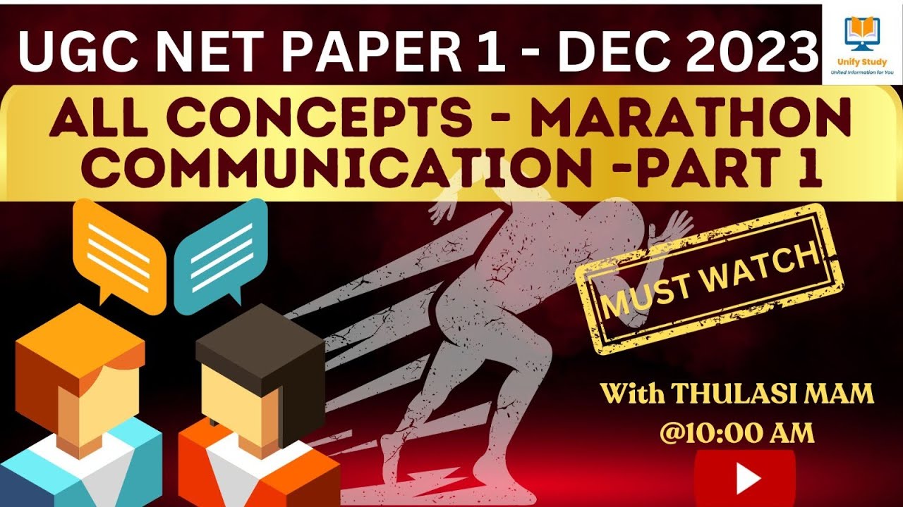 Marathon on Communication - UGC NET Paper 1-All Concept in One Class | UGC NET Communication Paper 1