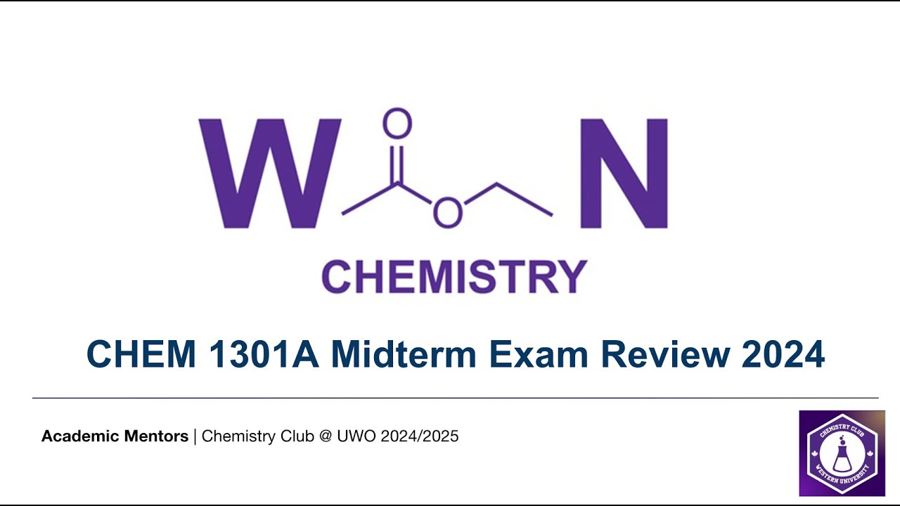 Midterm Review CHEM 1301A